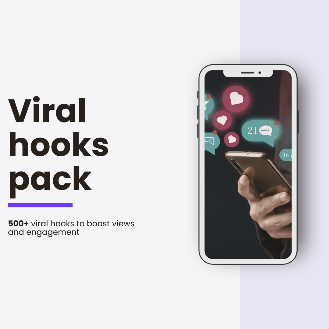 Viral Hooks Pack for Social Media - Launchario